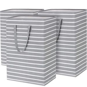 Set of three laundry hampers